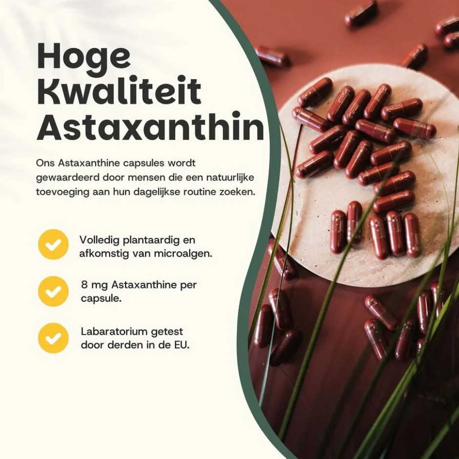 Cupplement 20% korting | Astaxanthine Capsules 8 mg< Natuurlijke Supplementen