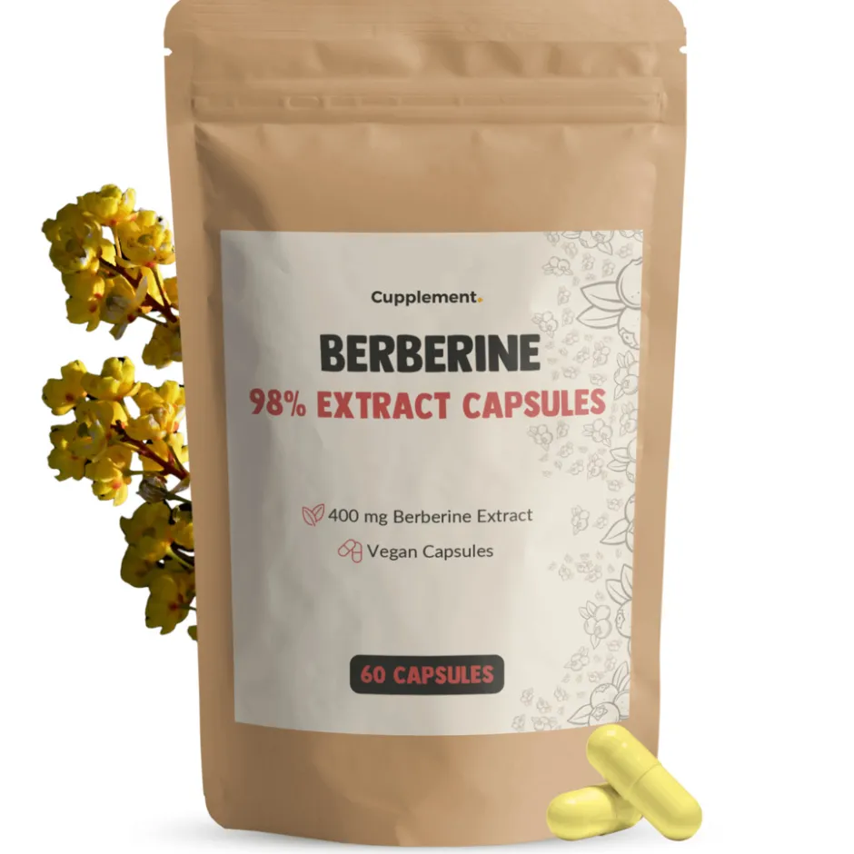 Cupplement 20% korting | Berberine Extract Capsules 400 mg< Natuurlijke Supplementen