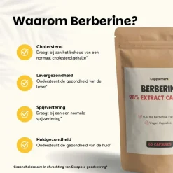 Cupplement 20% korting | Berberine Extract Capsules 400 mg< Natuurlijke Supplementen
