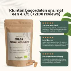 20% korting | Chaga Capsules 500 mg Biologisch|Cupplement Online