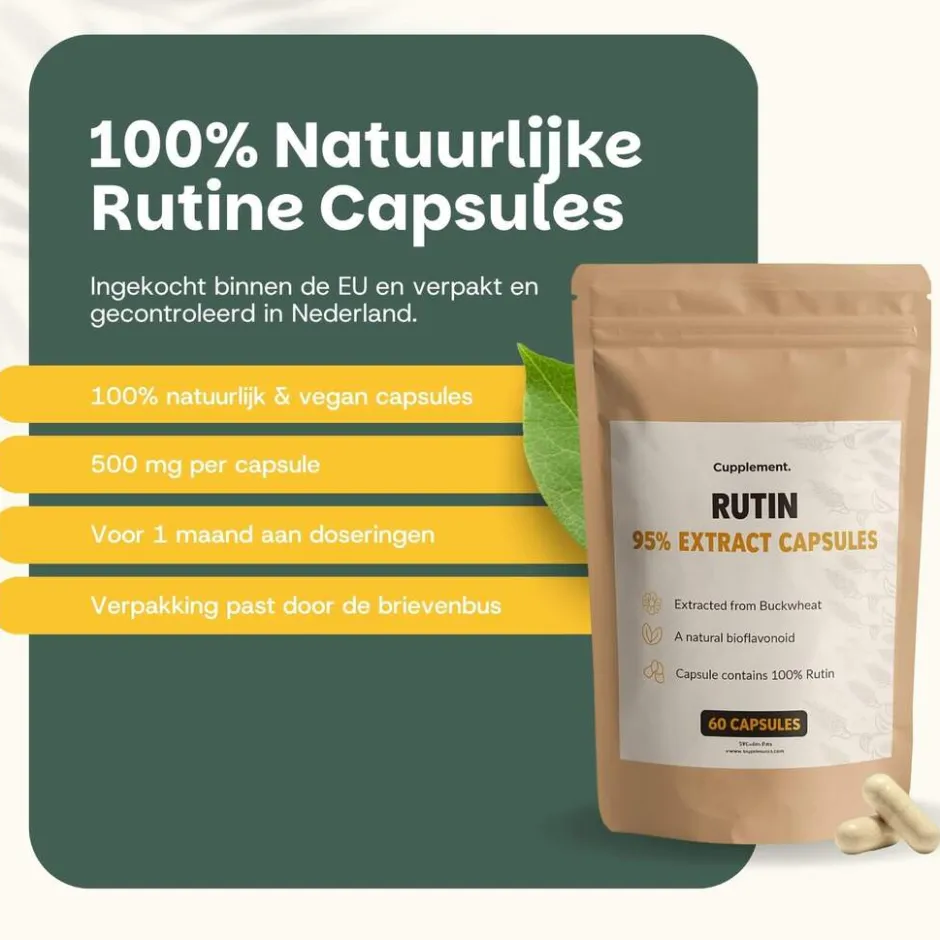 Cupplement 30% korting | Combideal Rutine Capsules 500 mg< Natuurlijke Supplementen