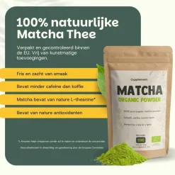 Cupplement 10% korting | Combideal Matcha Thee Poeder Biologisch< Maaltijdverrijkers