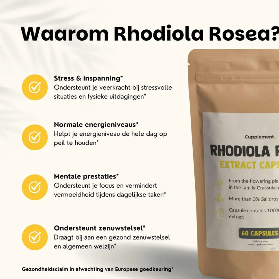 30% korting | Combideal Rhodiola Rosea Capsules 500 mg|Cupplement Outlet