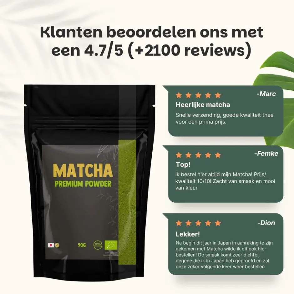 10% korting | Combideal Matcha Thee Poeder Premium Biologisch|Cupplement Online