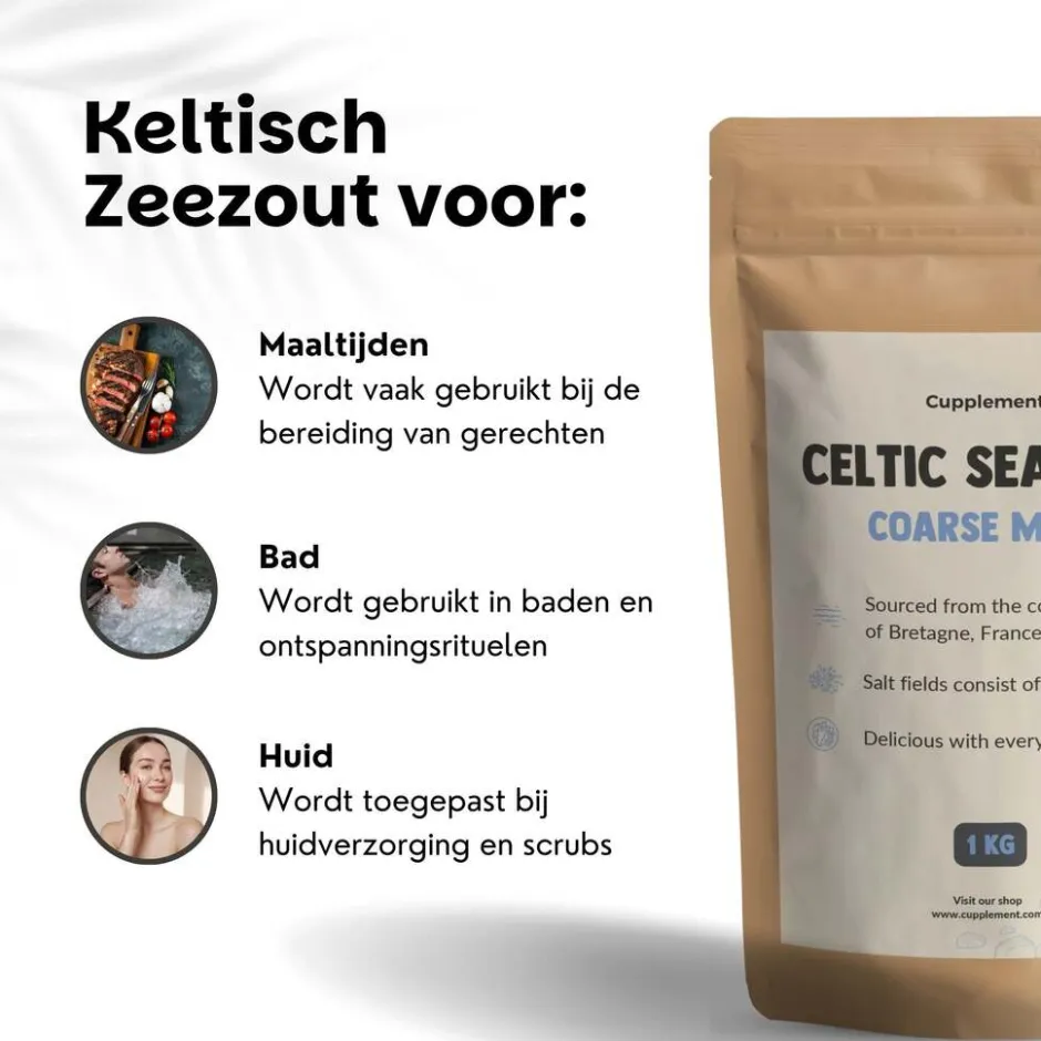 Cupplement 20% korting | Keltisch Zeezout< Maaltijdverrijkers