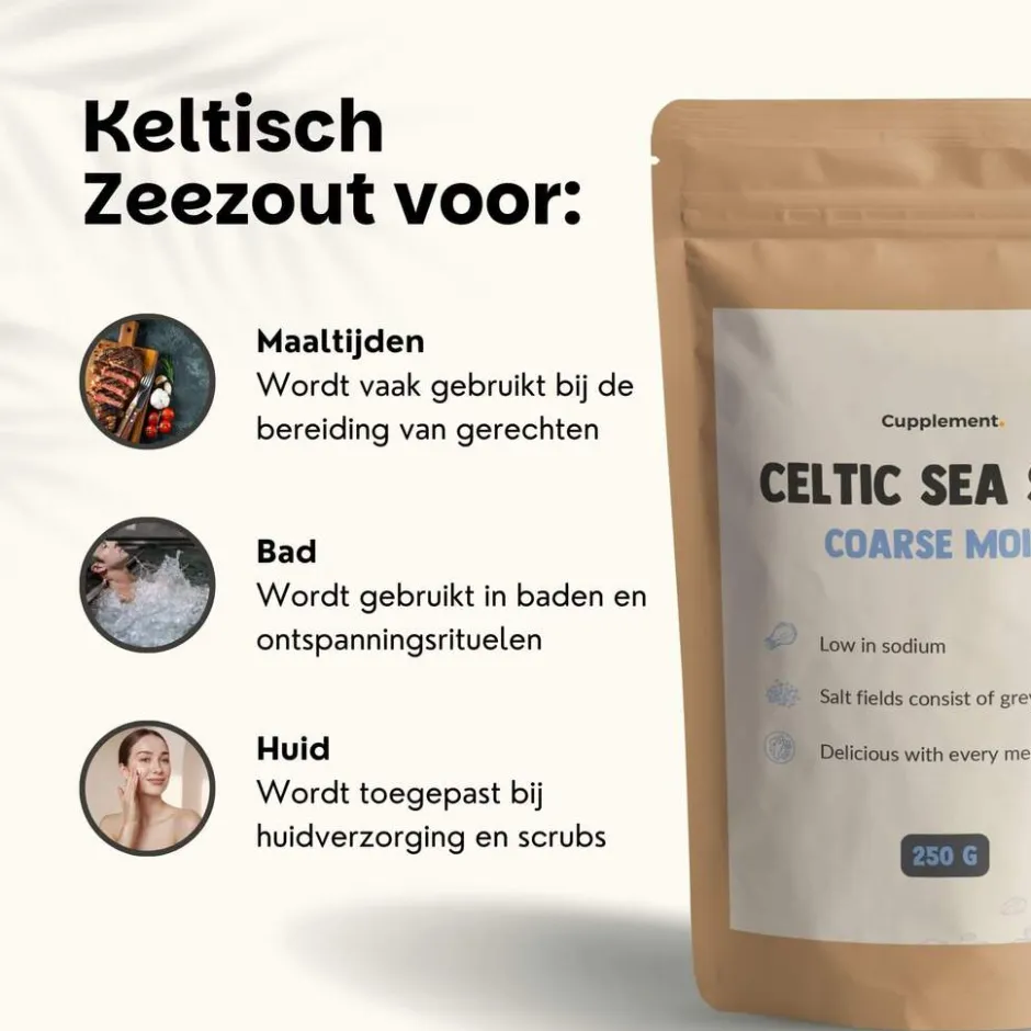 20% korting | Keltisch Zeezout|Cupplement Discount