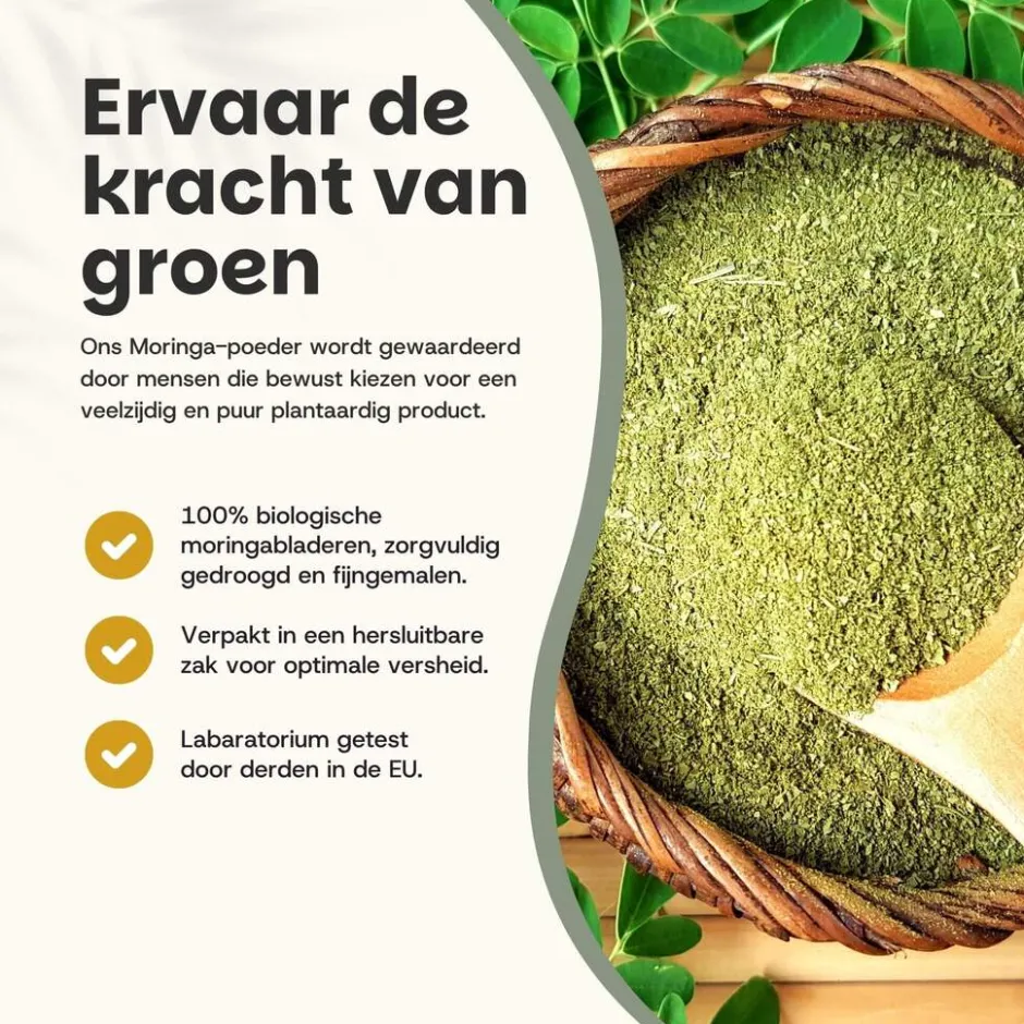 20% korting | Moringa Poeder Biologisch|Cupplement New