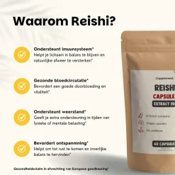 Cupplement 20% korting | Reishi Extract 400 mg Capsules< Natuurlijke Supplementen
