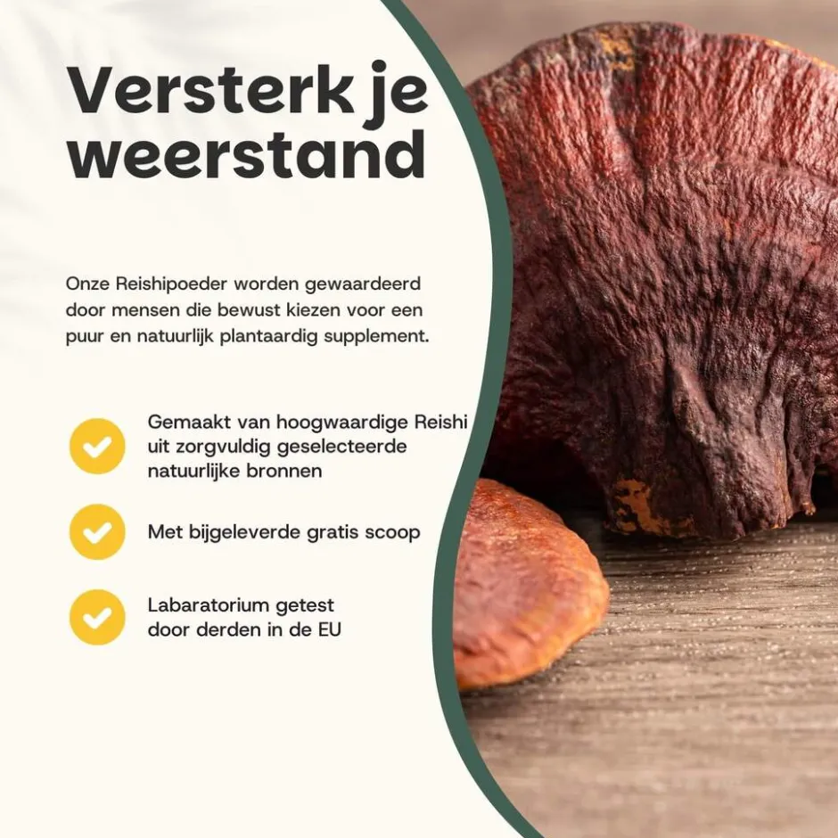 20% korting | Reishi Poeder Biologisch|Cupplement New