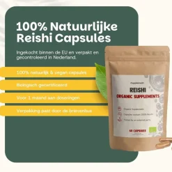 Cupplement 20% korting | Reishi Capsules 500 mg Biologisch< Natuurlijke Supplementen