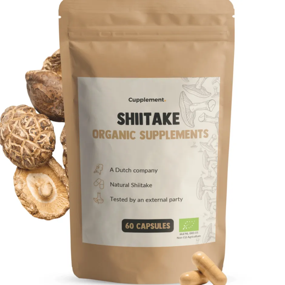 20% korting | Shiitake Capsules 500 mg Biologisch|Cupplement Sale