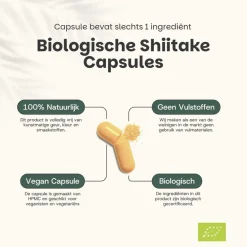 20% korting | Shiitake Capsules 500 mg Biologisch|Cupplement Sale