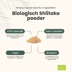 Cupplement 20% korting | Shiitake Poeder Biologisch< Natuurlijke Supplementen