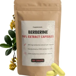 Cupplement 20% korting | Voordeelverpakking Berberine Extract Capsules 400 mg< Natuurlijke Supplementen