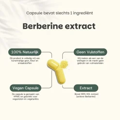 Cupplement 20% korting | Voordeelverpakking Berberine Extract Capsules 400 mg< Natuurlijke Supplementen