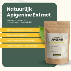 20% korting | Voordeelverpakking Apigenin Extract Capsules 100 mg|Cupplement Discount