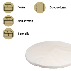 Best Sleep ABZ Rond Matras Box Comfort 95 cm< Babymatrassen