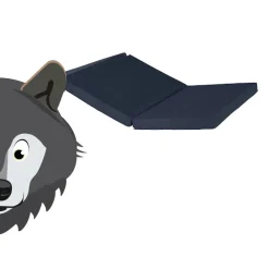 Wolf Zwart 60 x 120 cm Opvouwbaar Matras in Tas|ABZ Online