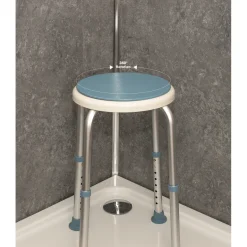 Aidapt vb511r douchekruk draaiende zitting< Badkamer En Toilethulpmiddelen