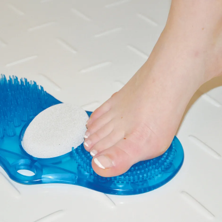 Aidapt voetenborstel met puimsteen< Badkamer En Toilethulpmiddelen