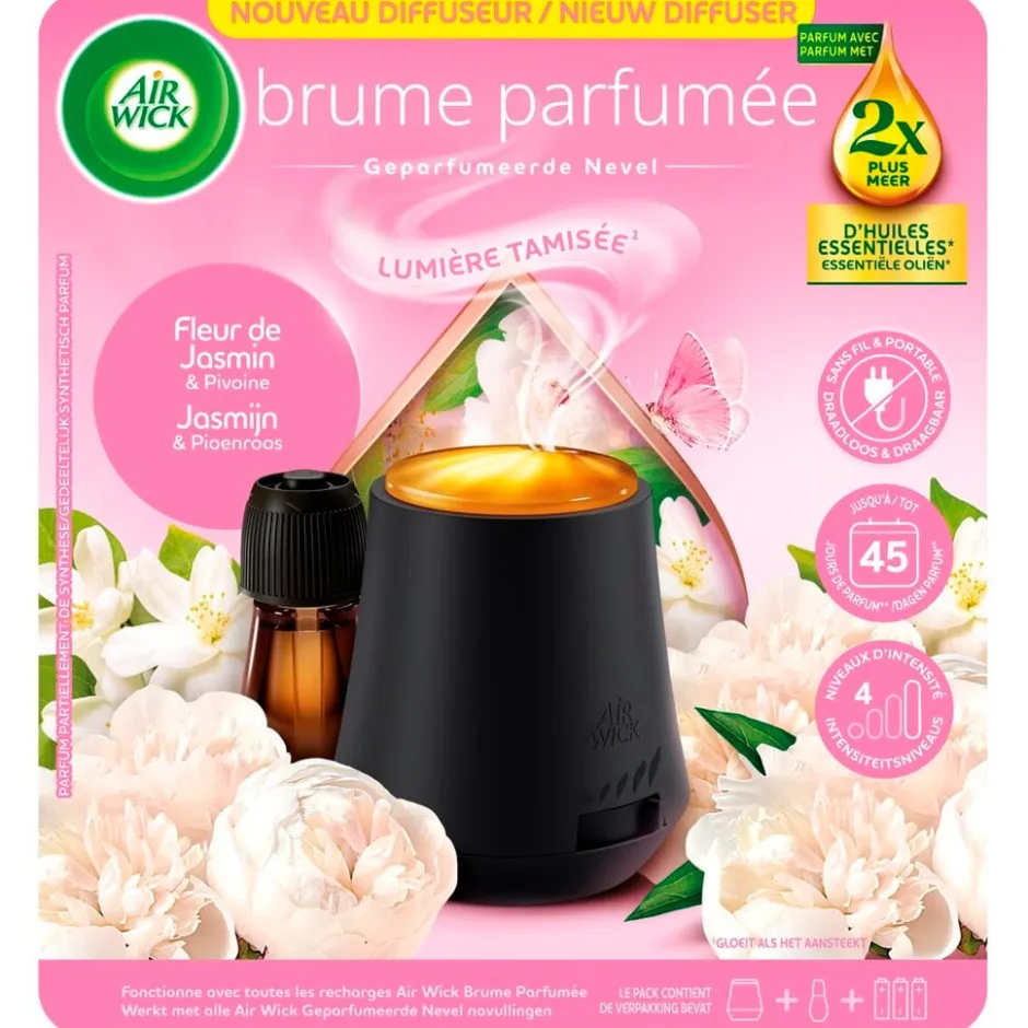 Airwick Air Wick Essential Mist Kalmerende Jasmijn & Pioen Automatische Luchtverfrisser Starterkit< Luchtverfrissers