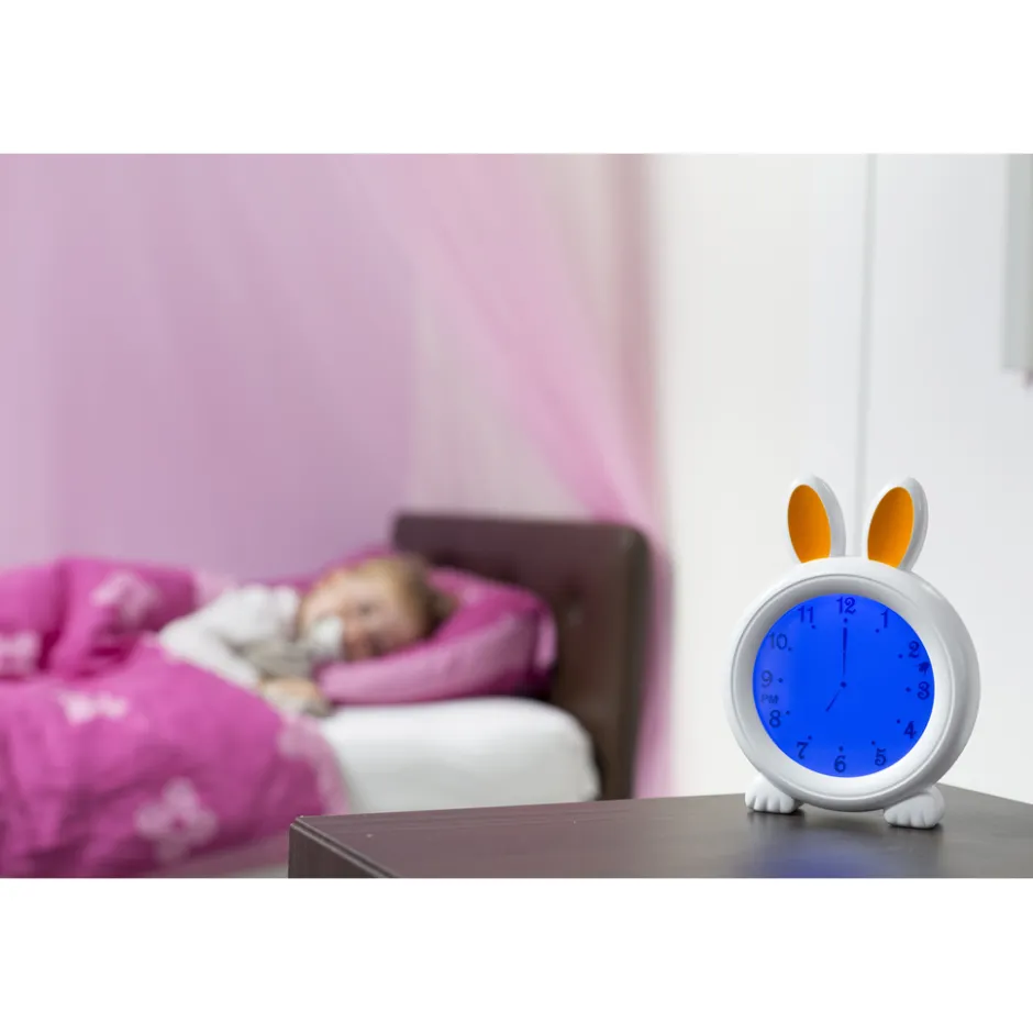 BC100BUNNY - Slaaptrainer, nachtlampje en wekker, konijn|Alecto Best