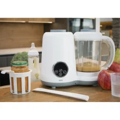 Alecto BFP-66 - 5 in 1 gezonde babyvoeding foodprocessor , wit< Flesvoedingsaccessoires