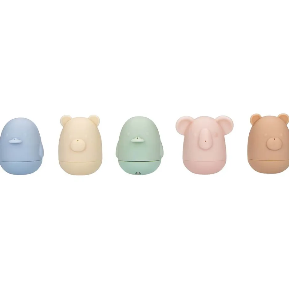 BT5 Badset – 5 Pastelkleurige Badspeeltjes met Thermometer|Alecto New
