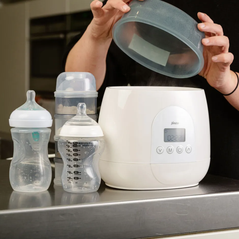BW700TWIN - Snelle digitale duo flessenwarmer voor opwarmen, sterilisatie en ontdooien, wit|Alecto Online