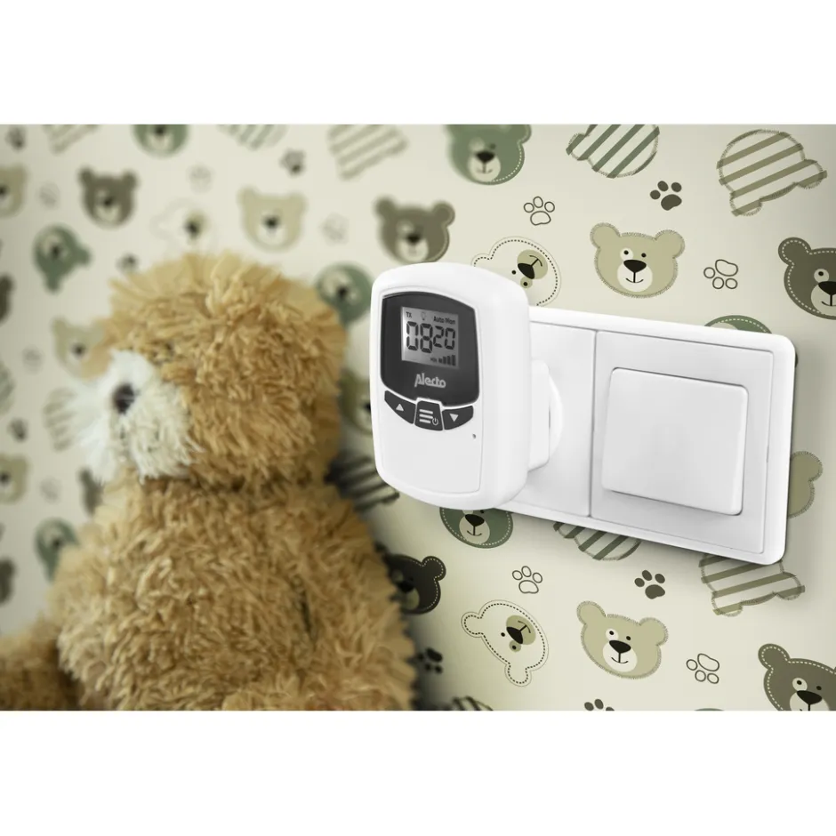 DBX-80 - Babyfoon met groot bereik tot 3.000 meter, wit/antraciet|Alecto Outlet