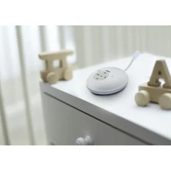 DBX-112 - Full Eco DECT babyfoon met display, wit/blauw|Alecto Discount