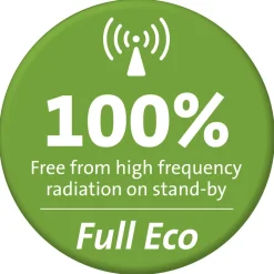 DBX-112 - Full Eco DECT babyfoon met display, wit/blauw|Alecto Discount