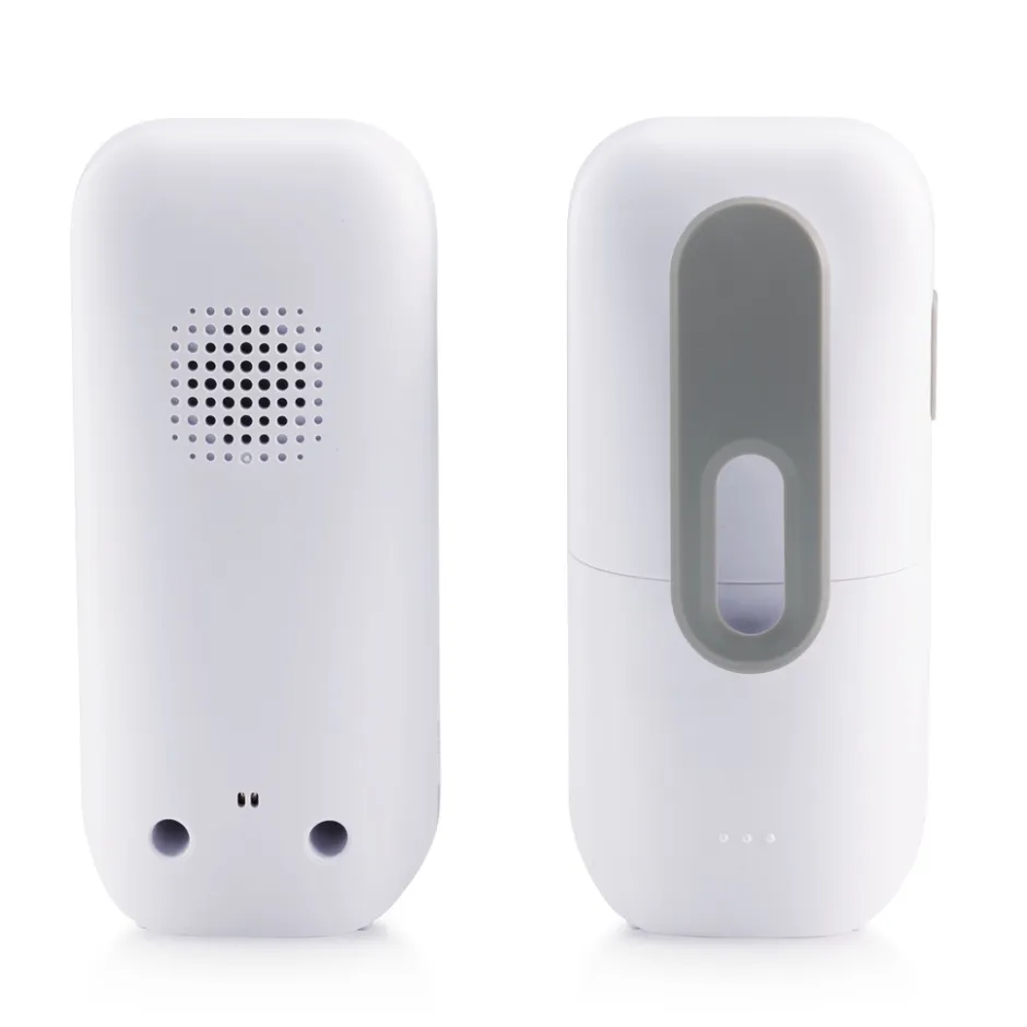 Alecto DBX135 - Moderne Full Eco audio babyfoon met heldere DECT-geluidskwaliteit, lange stand-by tijd en nachtlampje - Wit/Grijs< Baby Elektronica|Babyfoons