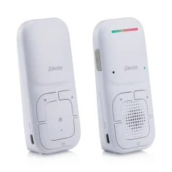 Alecto DBX130 - Moderne Full Eco audio babyfoon met heldere DECT-geluidskwaliteit en lange stand-by tijd - Wit< Baby Elektronica|Babyfoons