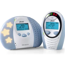 Alecto DBX-88 ECO - Full Eco DECT babyfoon met display, wit/blauw< Baby Elektronica|Babyfoons