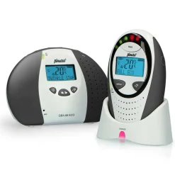 Alecto DBX-88 LIMITED - Full Eco DECT babyfoon met display, wit/antraciet< Baby Elektronica|Babyfoons