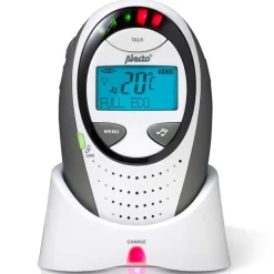 Alecto DBX-88 LIMITED - Full Eco DECT babyfoon met display, wit/antraciet< Baby Elektronica|Babyfoons