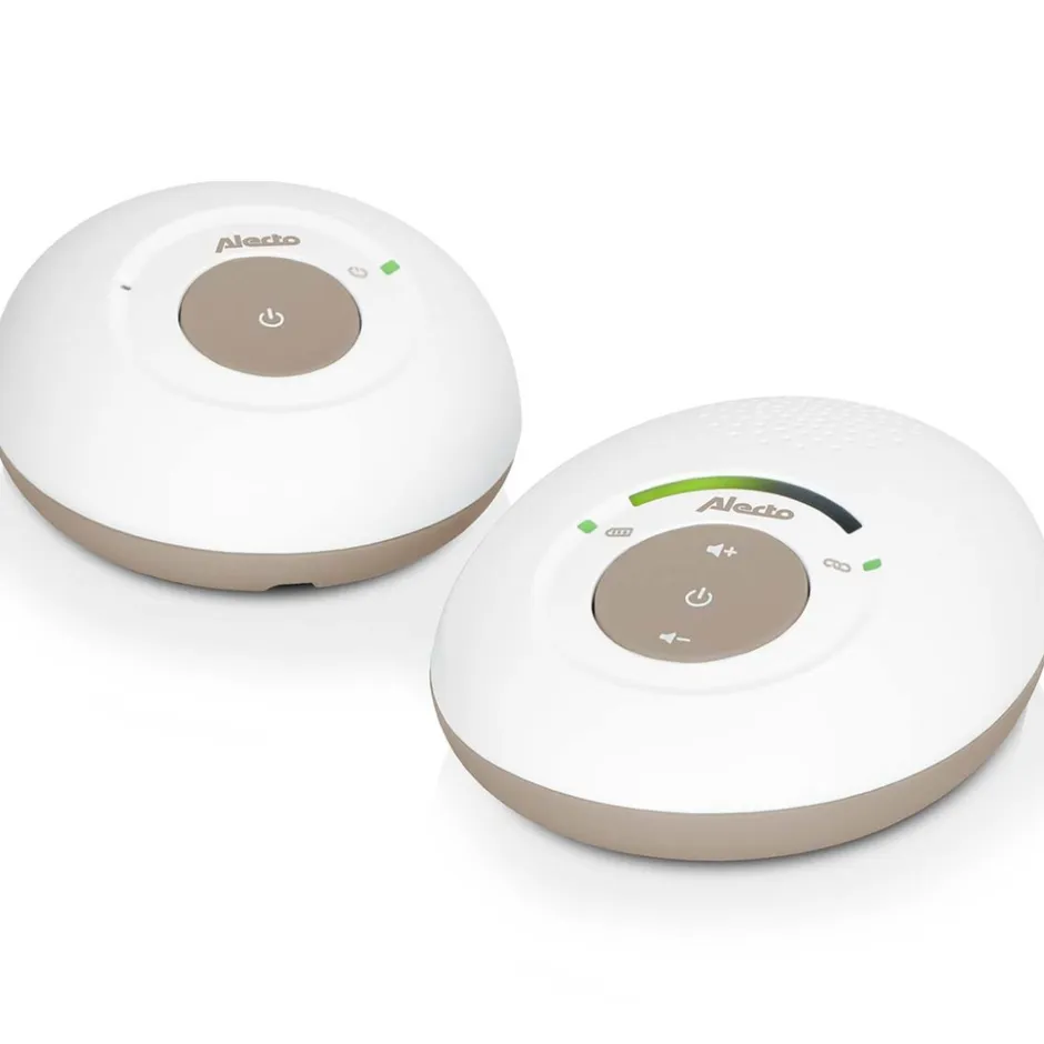 Alecto DBX110BE - Babyfoon Full Eco DECT, wit/taupe< Baby Elektronica|Babyfoons