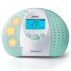 DBX-88MT - Full Eco DECT babyfoon met display, wit/mintgroen|Alecto Sale