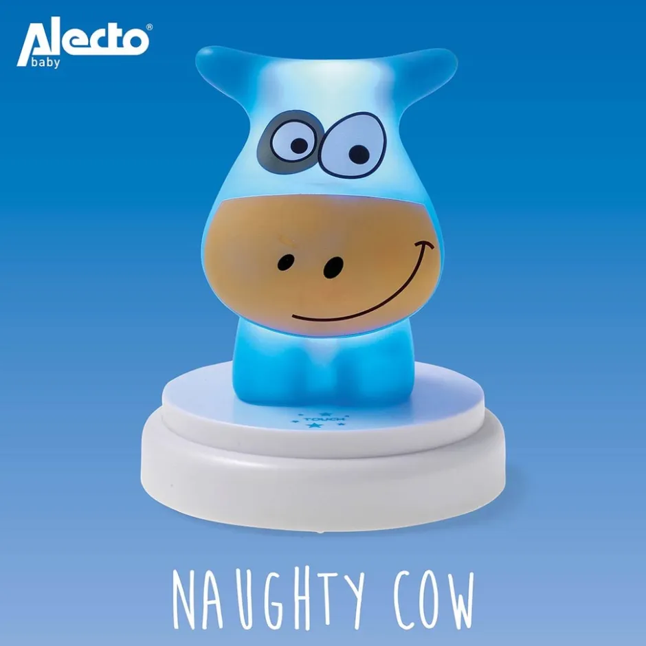 NAUGHTY COW - LED nachtlampje, koe, blauw|Alecto Best