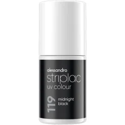Striplac UV Colour 119 Midnight Black Nagellak|Alessandro New