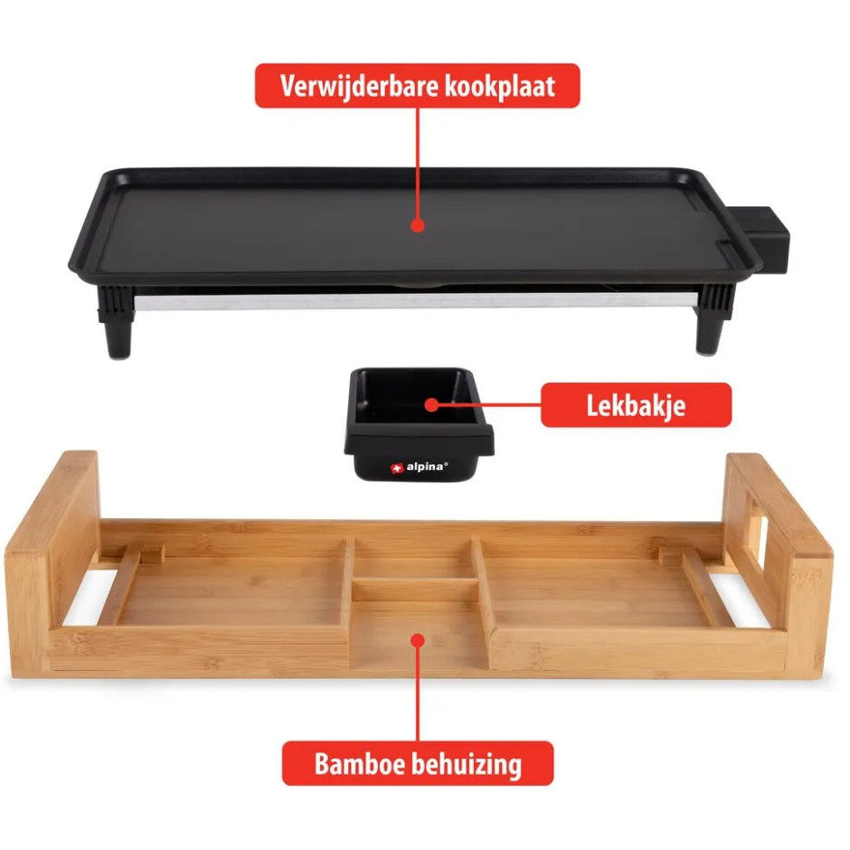 Alpina Grillplaat MEAGR3810/003< Broodbereiding En Grills