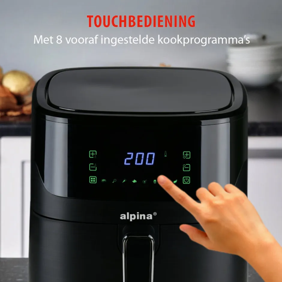 Alpina Heteluchtfriteuse MEAHE3840/0010< Frituurpannen En Airfryers