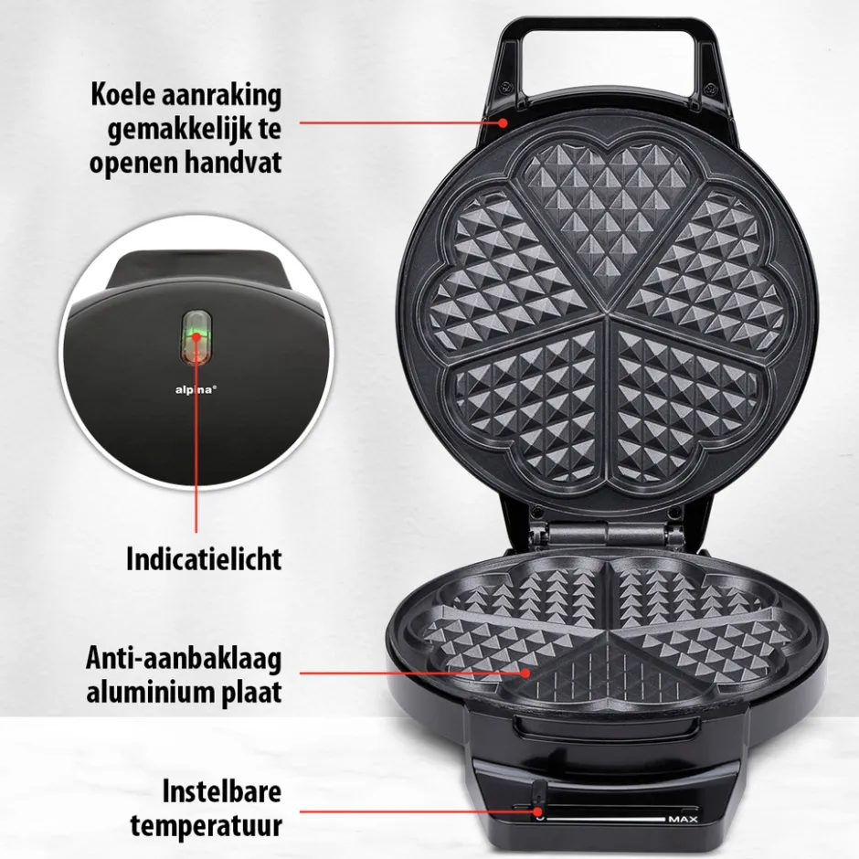 Wafelijzer MEAWA4630/002|Alpina Outlet