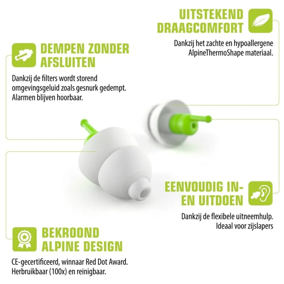 Alpine Sleepsoft Oordoppen< Oor En Mond