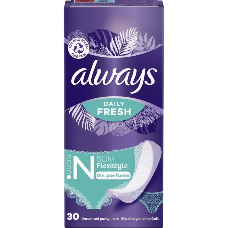 Always Dailies Fresh Slim Flexistyle Inlegkruisjes< Inlegkruisjes