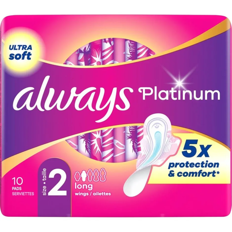 Always Platinum Long Maandverband< Maandverband