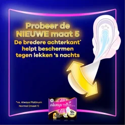 Always Platinum Normal Maat 1 Maandverband< Maandverband