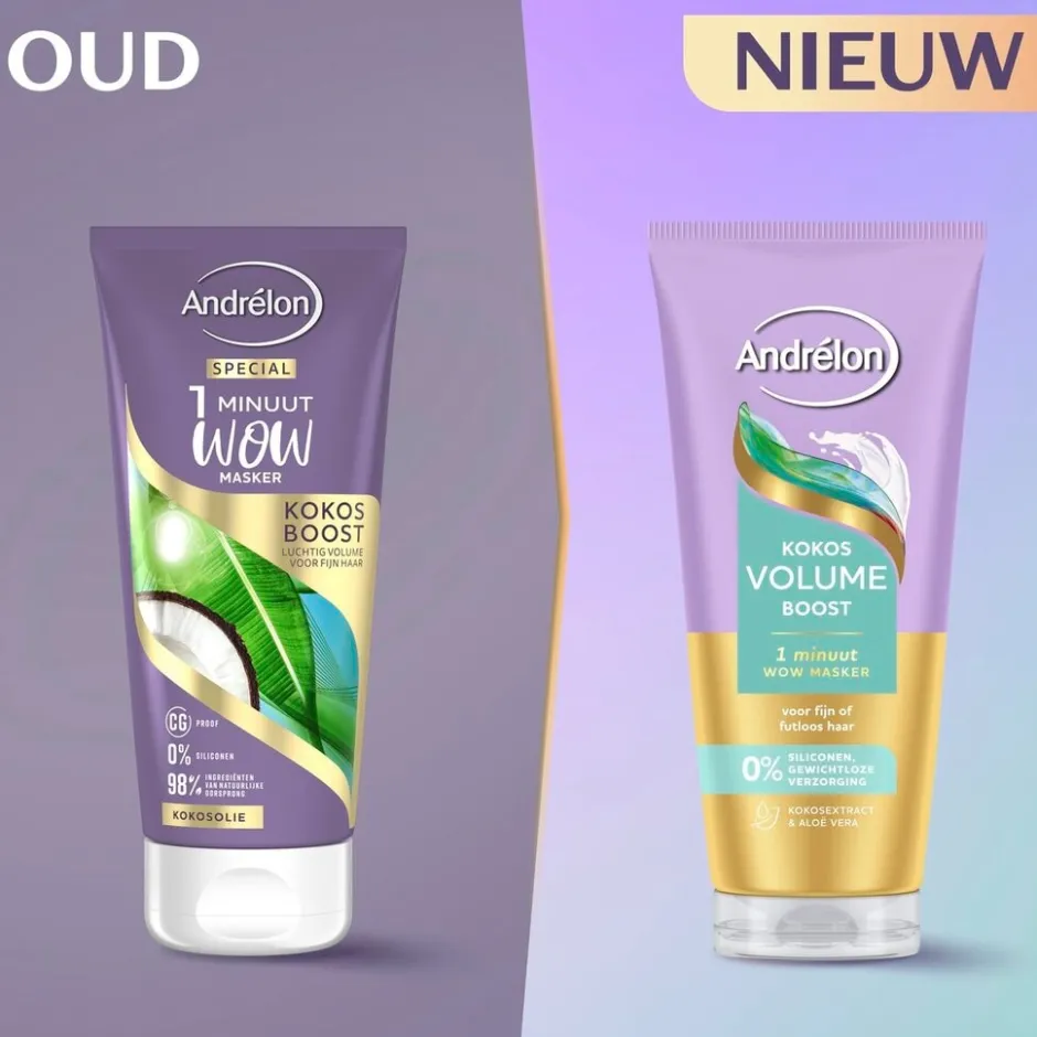 Andrélon Kokos Volume Boost 1 Minuut Wow Haarmasker|Andrelon Clearance