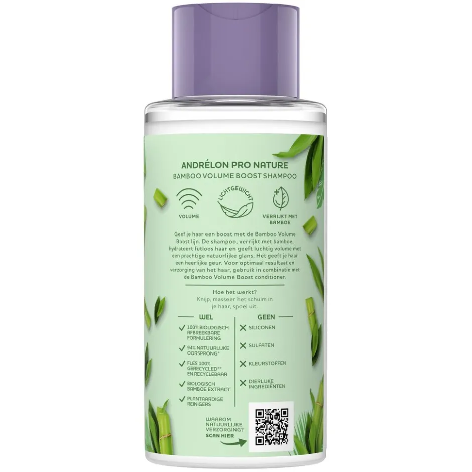 Andrélon Pro Nature Bamboo Volume Boost Shampoo|Andrelon